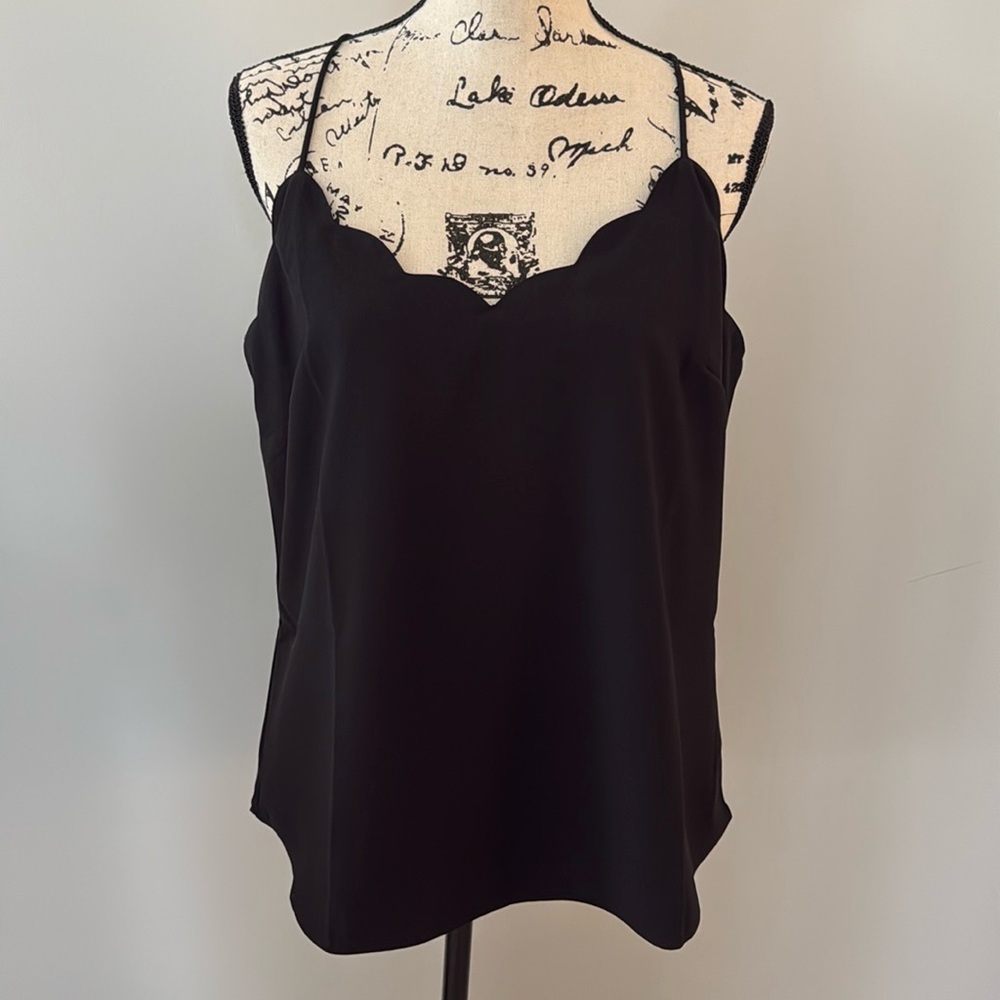 J Crew Scalloped Sleeveless Blouse